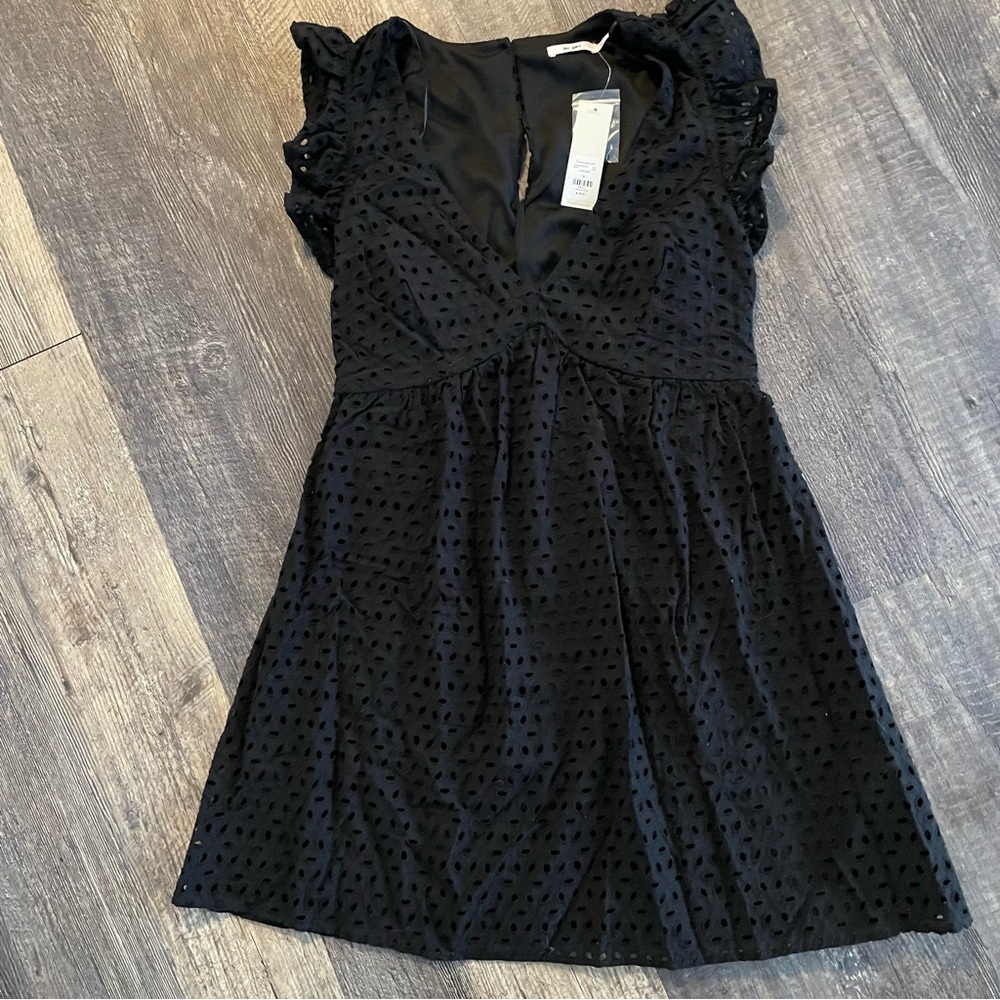 Black Eyelet Dress